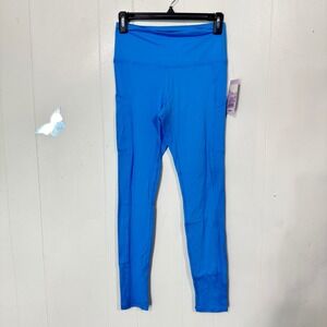 Wild Fable Women's Blue High-Waisted Activewear Yoga Leggings with Pockets